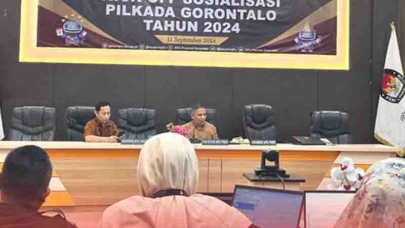 KPU Boalemo Ikut Rapat Persiapan Kick Off Sosialisasi Pilkada 2024