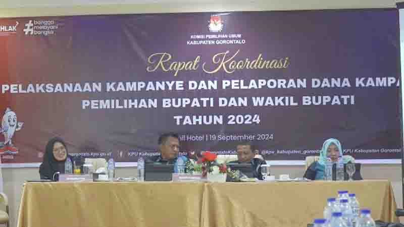 KPU Kabupaten Gorontalo Bahas Pelaksanaan dan Pelaporan Dana Kampanye
