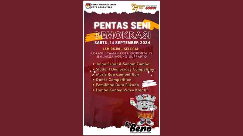 KPU Kota Gorontalo akan Gelar Pentas Seni Demokrasi