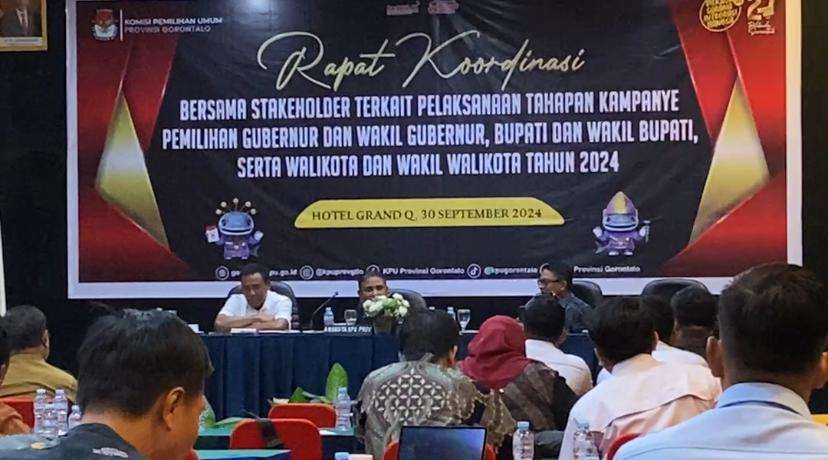 KPU Provinsi Gorontalo Bahas Pelaksanaan Tahapan Kampanye