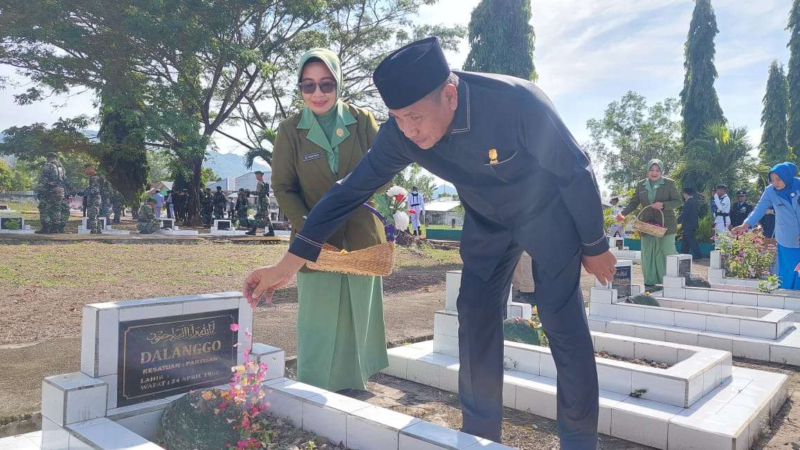 HUT TNI 2024, Ridwan Monoarfa Hadiri Upacara Ziarah Nasional