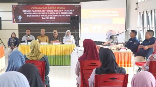 KPU Kabupaten Gorontalo Gelar Sosialisasi Tatap Muka Segmen Partisipasi Terendah