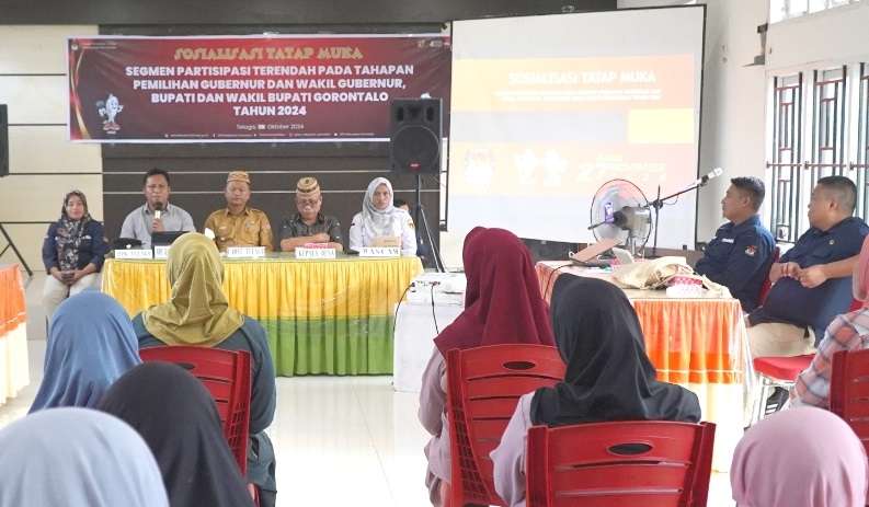 KPU Kabupaten Gorontalo Gelar Sosialisasi Tatap Muka Segmen Partisipasi Terendah