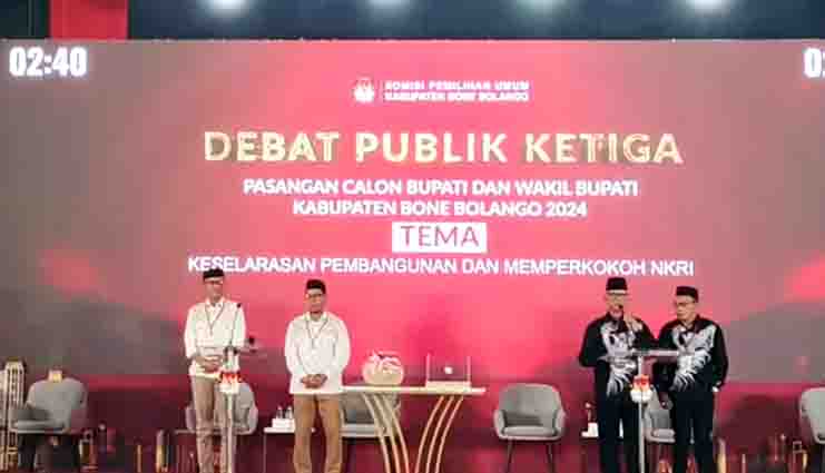 KPU Bone Bolango Sukses Gelar Debat Putaran Ketiga