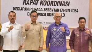 Kesiapan Pilkada Serentak 2024 di Gorontalo, Syukri Botutihe Ikut Rapat dengan Kemendagri