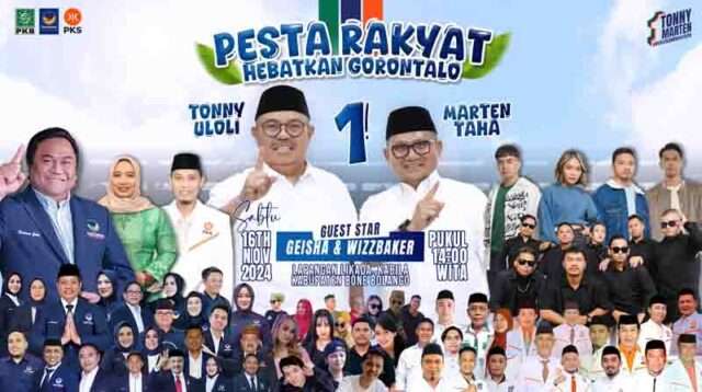 Pesta Rakyat Hebatkan Gorontalo Hadirkan Wizz Baker dan Geisha