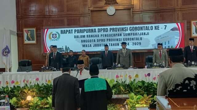 Sun Biki Resmi Dilantik jadi Anggota DPRD Provinsi Gorontalo Periode 2024 - 2029