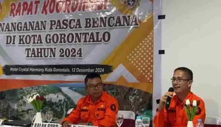 BPBD Kota Gorontalo Bentuk Tim Teknis Pengkajian Kebutuhan Pasca Bencana