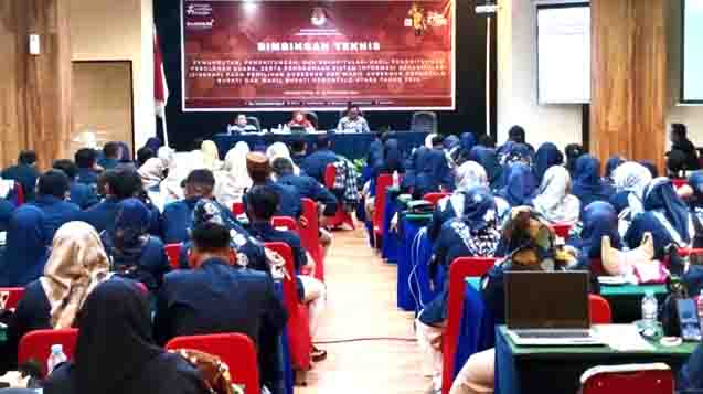 KPU Gorontalo Utara Gelar Bimtek Pemungutan Suara dan SIREKAP