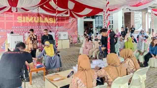 KPU Gorontalo Utara Gelar Simulasi Pilkada Serentak 2024