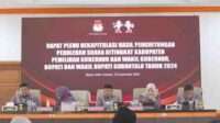 KPU Kabupaten Gorontalo Gelar Rapat Pleno Rekapitulasi Hasil Perhitungan Suara