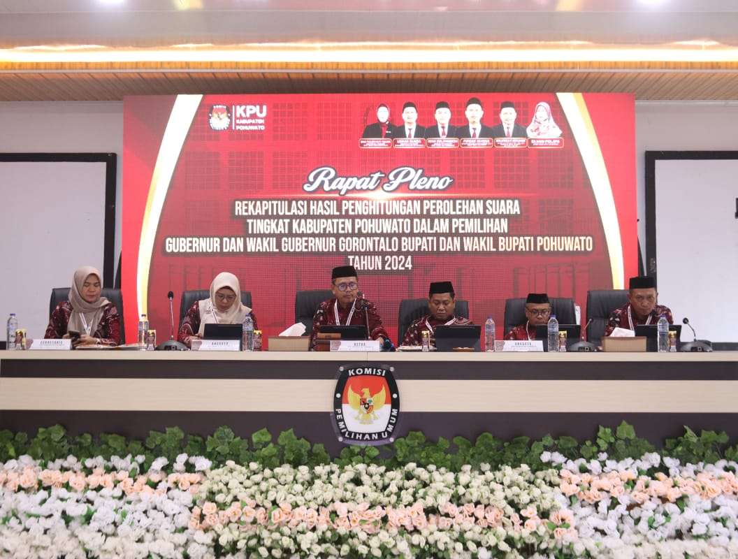 KPU Pohuwato Mulai Rekapitulasi Hasil Perhitungan Suara