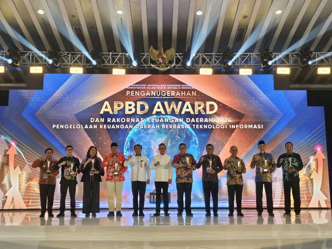 Pemerintah Kota Gorontalo terima APBD Award 2024, Herman Haluti Sampaikan Ini