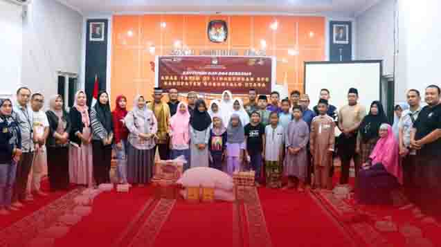 Usai Pilkada Serentak 2024, KPU Gorontalo Utara Gelar Doa Bersama Anak Yatim Piatu