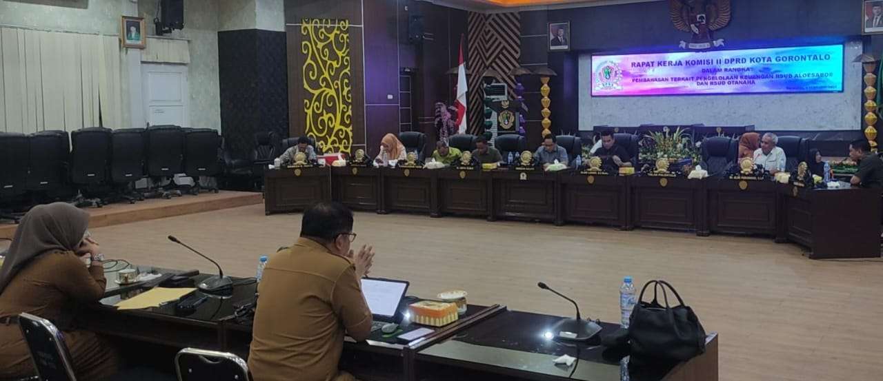 Komisi II Evaluasi Pengelolaan Keuangan RSUD Aloei Saboe dan Otanaha