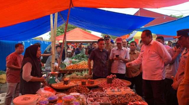 Bersama Forkopimda, Gusnar Ismail Tinjau Stok Bahan Pokok Jelang Idulfitri 2025