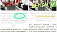 KOMINFO Gorontalo Respon Screenshot Berita Nyeleneh yang Beredar