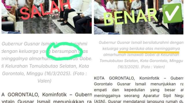 KOMINFO Gorontalo Respon Screenshot Berita Nyeleneh yang Beredar
