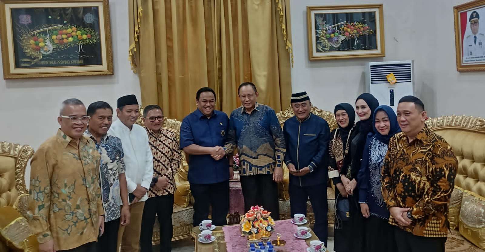 Gubernur Gorontalo Terima Kunjungan Silaturahmi Anggota DPR RI Rachmat Gobel