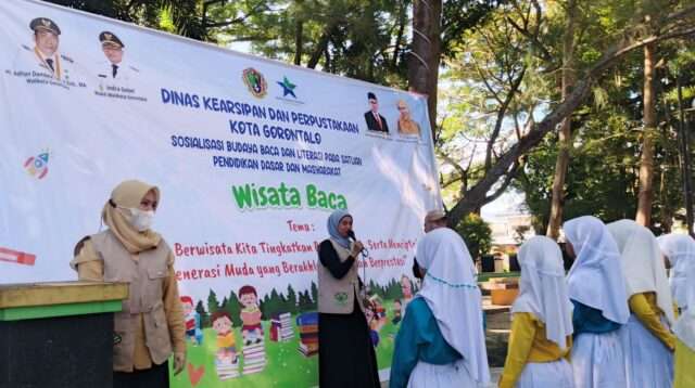 DKP Kota Gorontalo Gencar Mulai Sosialisasikan Budaya Baca di Sekolah Dasar