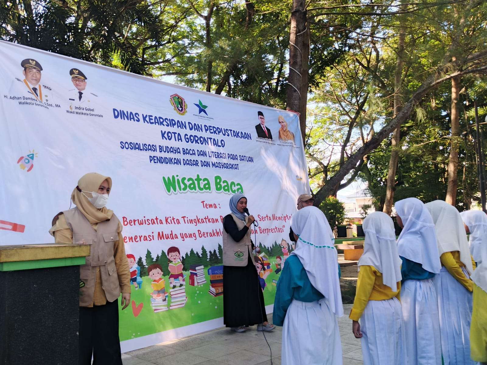 DKP Kota Gorontalo Gencar Mulai Sosialisasikan Budaya Baca di Sekolah Dasar