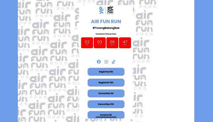 Di Balik Kesuksesan Pendaftaran AIR Fun Run
