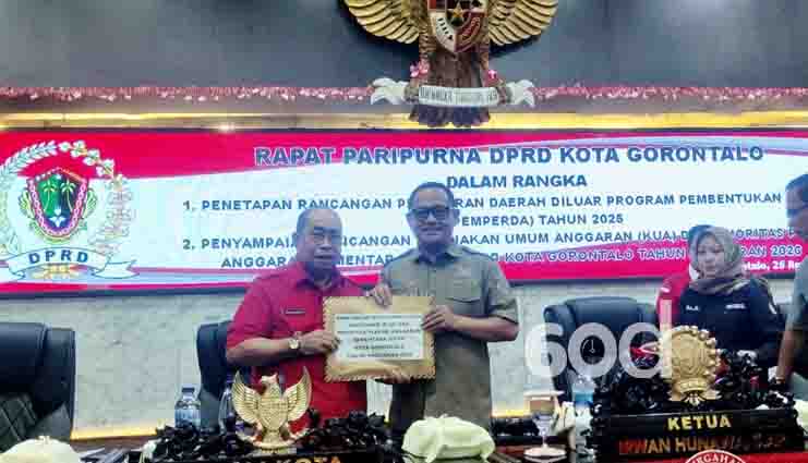 DPRD Kota Gorontalo Terima Rancangan KUA PPAS APBD Tahun 2026