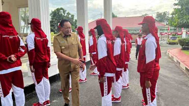 Gubernur dan Wakil Gubernur Gorontalo Beri Motivasi Paskibraka tingkat Provinsi