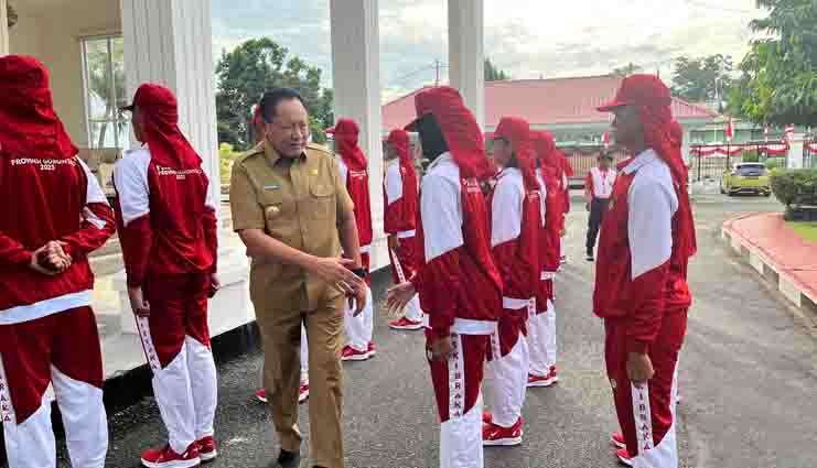 Gubernur dan Wakil Gubernur Gorontalo Beri Motivasi Paskibraka tingkat Provinsi