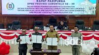 Pemerintah dan DPRD Provinsi Gorontalo KUA PPAS 2026