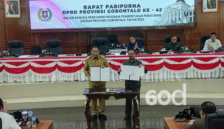 Pemerintah Provinsi Gorontalo dan DPRD Sepakati Pembentukan Program Peraturan Daerah Tahun Tahun 2026