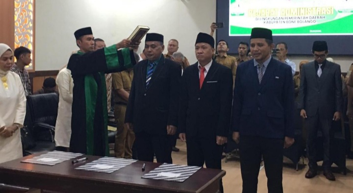 Ismet Mile Kembali Lantik Pejabat Administratif Bone Bolango
