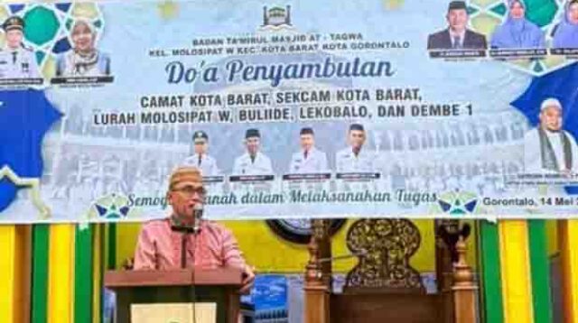 Lewat Doa Bersama, Badan Ta'mirul Masjid At-Taqwa Sambut Camat dan Lurah Baru