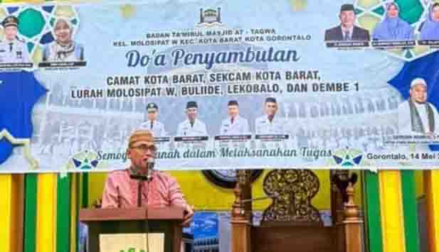 Lewat Doa Bersama, Badan Ta'mirul Masjid At-Taqwa Sambut Camat dan Lurah Baru