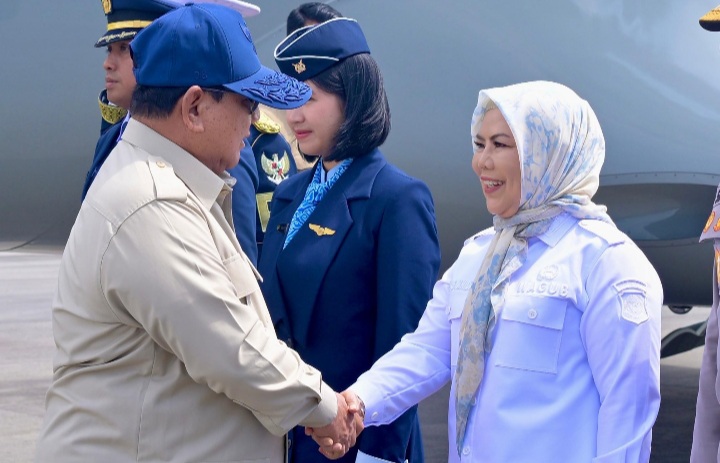 Lukisan Sejarah Idah Syahidah dan Prabowo Subianto di Gorontalo