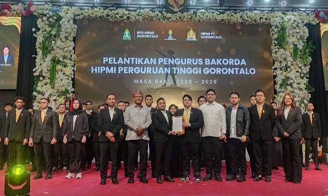 Daffa Doda Pimpin Bakorda HIPMI Perguruan Tinggi Gorontalo 2026-2028
