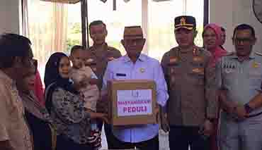 Peringati HUT ke 74, Bhayangkari Bone Bolango Gelar Bakti Sosial