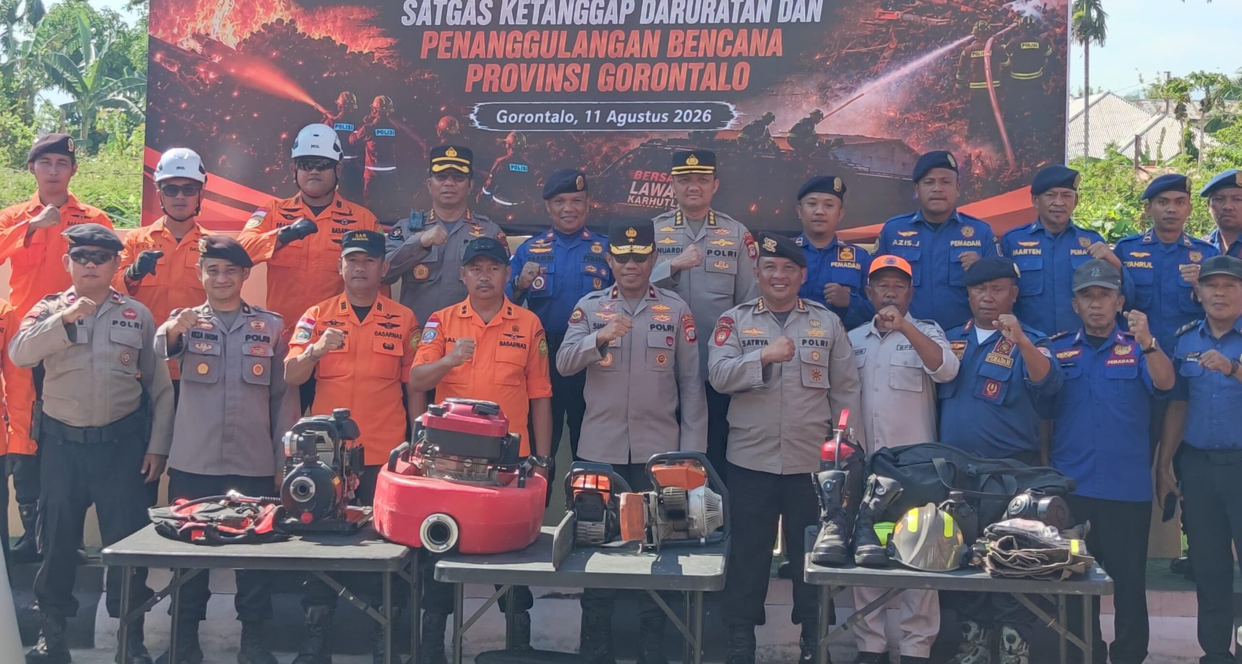 BPBD, Polda dan Basarnas Satukan Komando Hadapi Bencana Kekeringan di Gorontalo