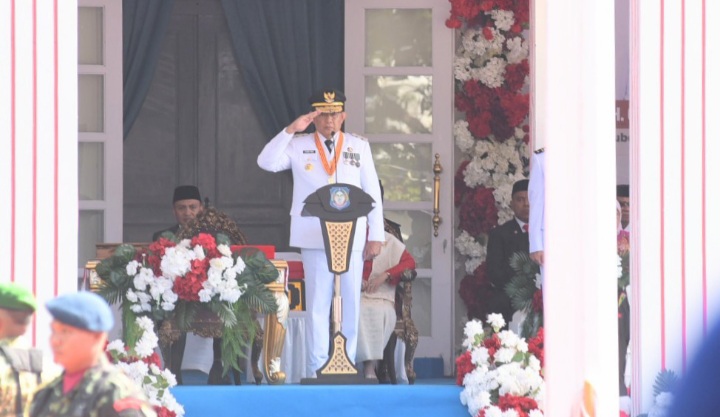Upacara HUT ke-81 RI di Gorontalo Berlangsung Khidmat, Gusnar Ismail Jadi Inspektur