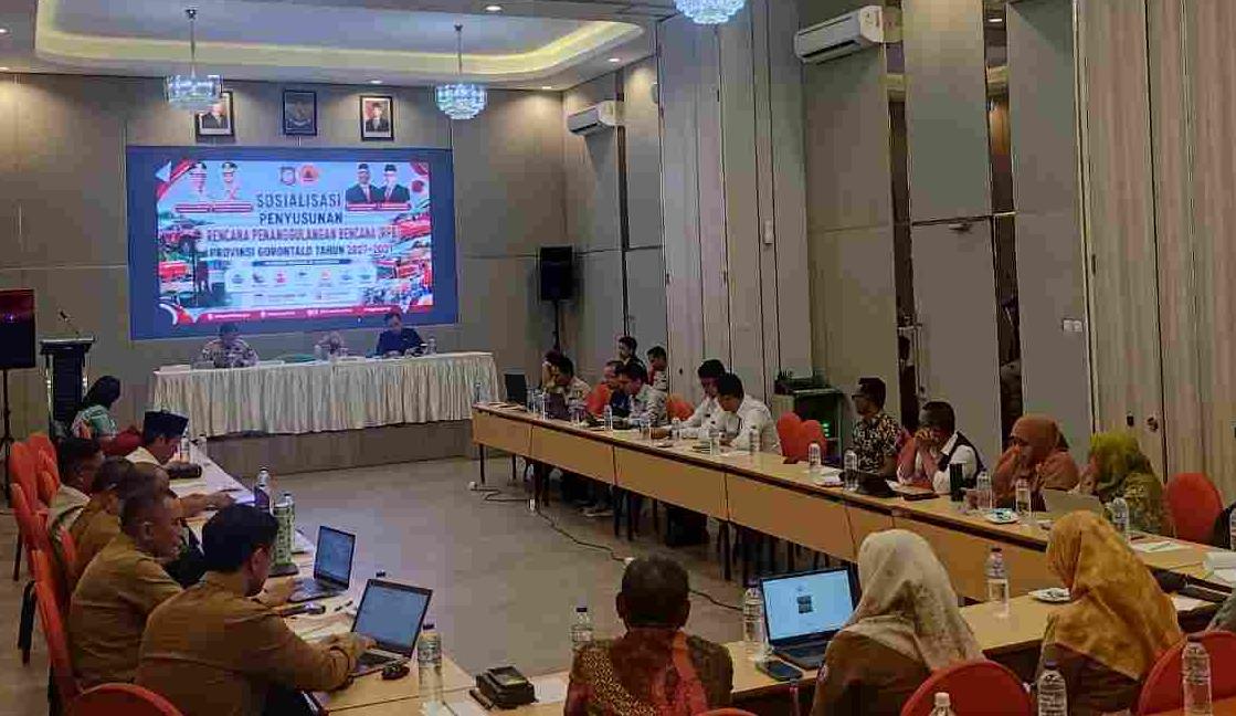 BPBD Gorontalo Bangun Komitmen Bersama Lewat Sosialisasi Penyusunan RPB