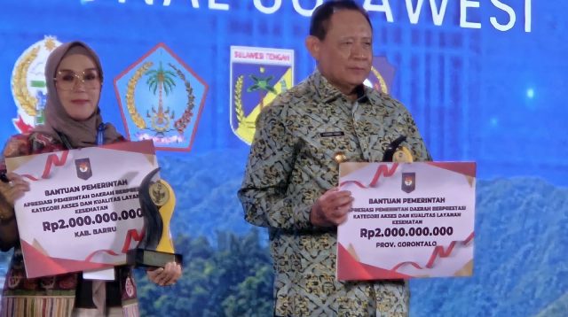 Gorontalo Terbaik I Akses dan Layanan Kesehatan, Terima Bonus Rp2 Miliar