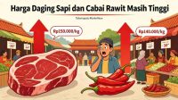 Perbandingan Harga Pangan di Pasar Talumopatu: Protein Hewani dan Cabai Tinggi, Sayuran Lebih Terjangkau