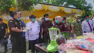 Brantas Kriminal, Indra Gobel Turun Langsung Musnahkan Barang Bukti